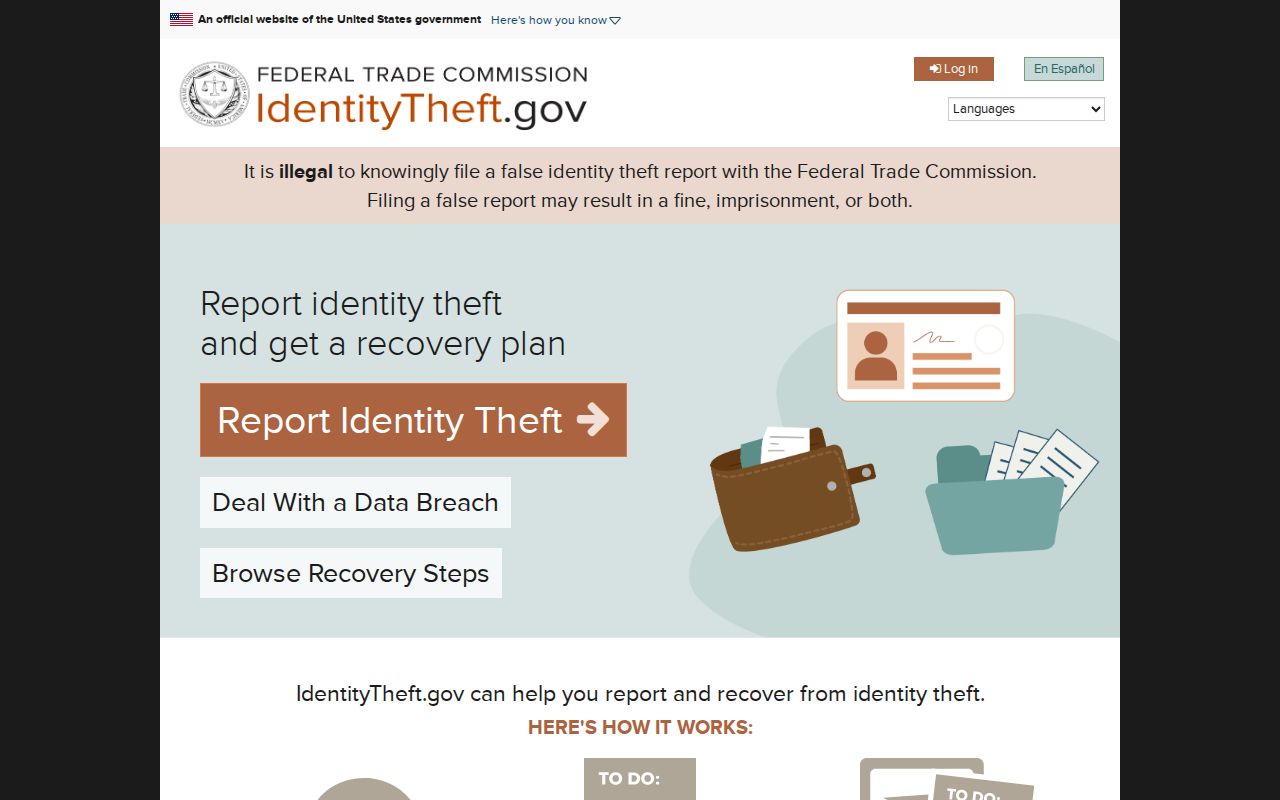 Huntington Park neighbors federal identity theft recovery